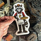 Lost Pizza Raccoon Sticker