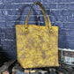 Dinosaur Skin Handmade Green Leather Tote Bag